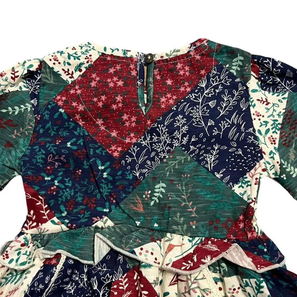 NEW Mantaray 4-5Y Patchwork Floral Twirl Dress